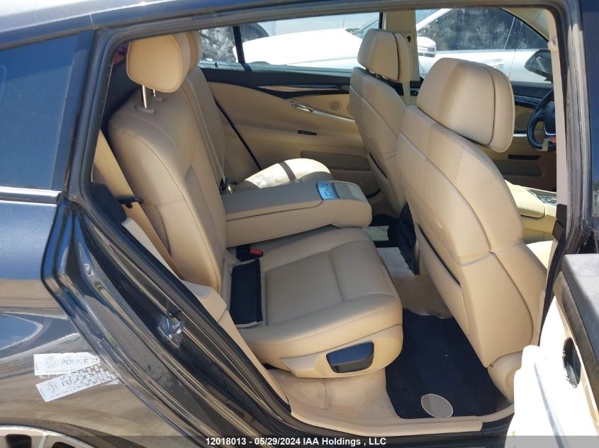 2011 BMW 5 Series Gran Turismo VIN: WBASP4C56BC341517 Lot: 12018013