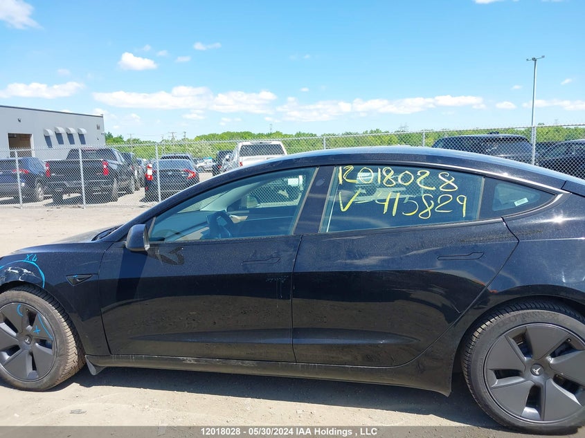 2023 Tesla Model 3 VIN: 5YJ3E1EB0PF415829 Lot: 12018028