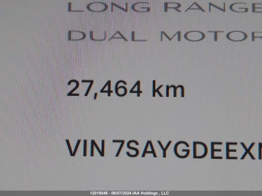 2022 Tesla Model Y VIN: 7SAYGDEEXNF562560 Lot: 12018048