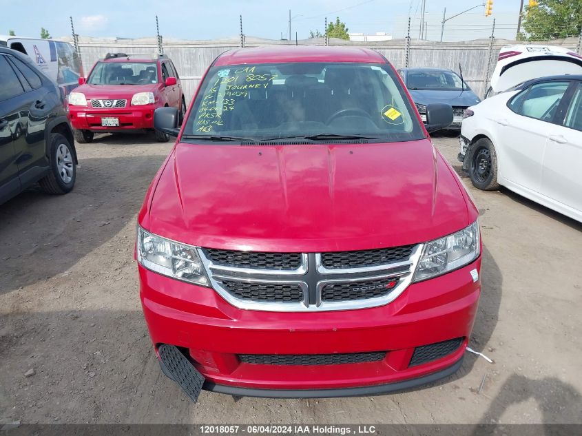 2016 Dodge Journey Se VIN: 3C4PDCAB0GT219039 Lot: 12018057