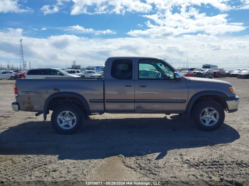 2002 Toyota Tundra Access Cab/Access Cab Sr5 VIN: 5TBBT44142S250456 Lot: 12018071