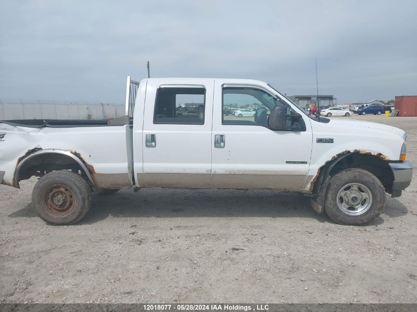 2002 Ford F350 Srw Super Duty VIN: 1FTSW31F52ED62889 Lot: 12018077