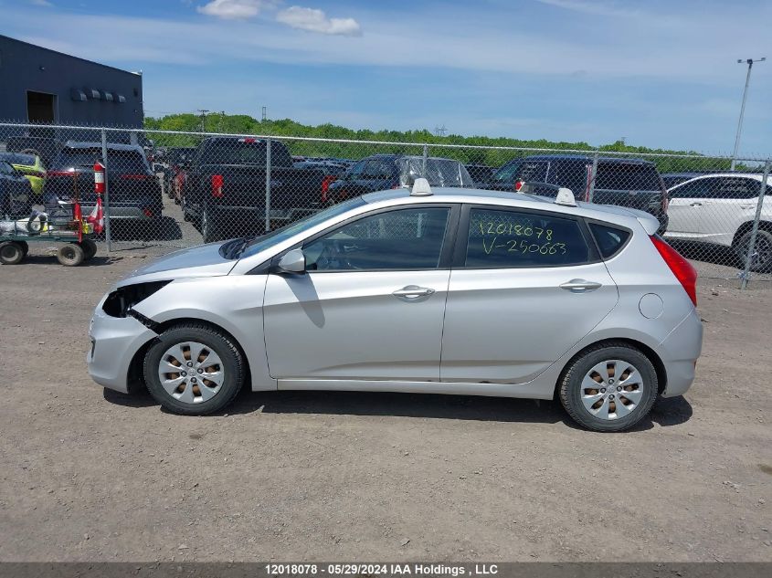 2016 Hyundai Accent Se VIN: KMHCT5AEXGU250663 Lot: 12018078