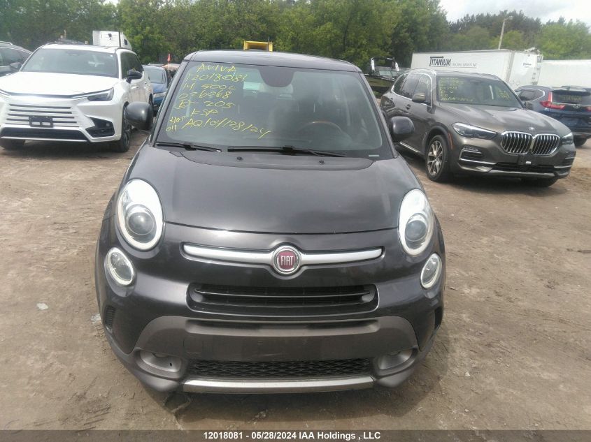 2014 Fiat 500L Trekking VIN: ZFBCFADH9EZ026068 Lot: 12018081