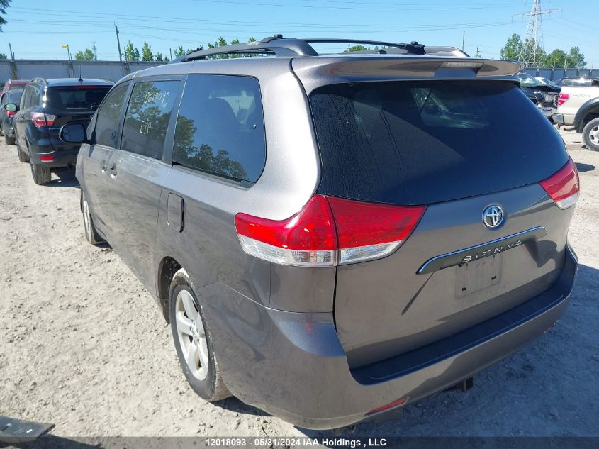 2013 Toyota Sienna V6 7 Passenger VIN: 5TDZK3DC9DS342069 Lot: 12018093