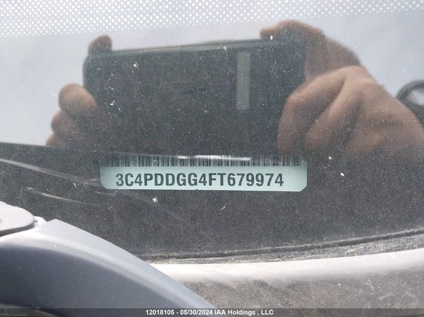 2015 Dodge Journey Crossroad VIN: 3C4PDDGG4FT679974 Lot: 12018105