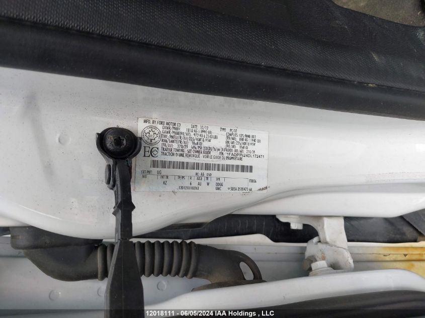 2013 Ford Focus Titanium VIN: 1FADP3N24DL172471 Lot: 12018111