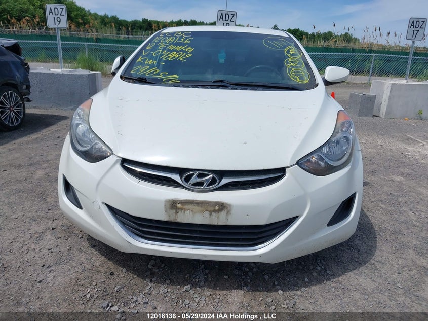 2012 Hyundai Elantra Gls/Limited VIN: 5NPDH4AE5CH078812 Lot: 12018136