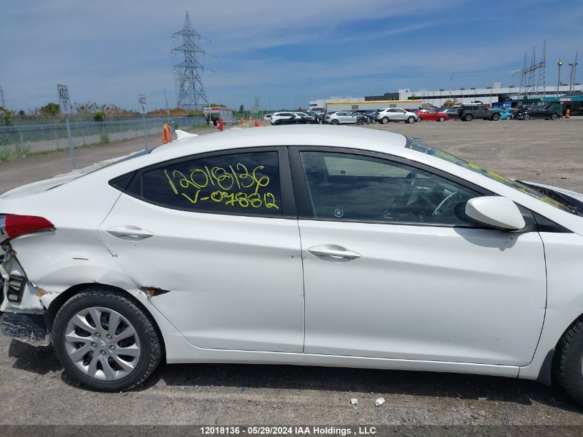 2012 Hyundai Elantra Gls/Limited VIN: 5NPDH4AE5CH078812 Lot: 12018136