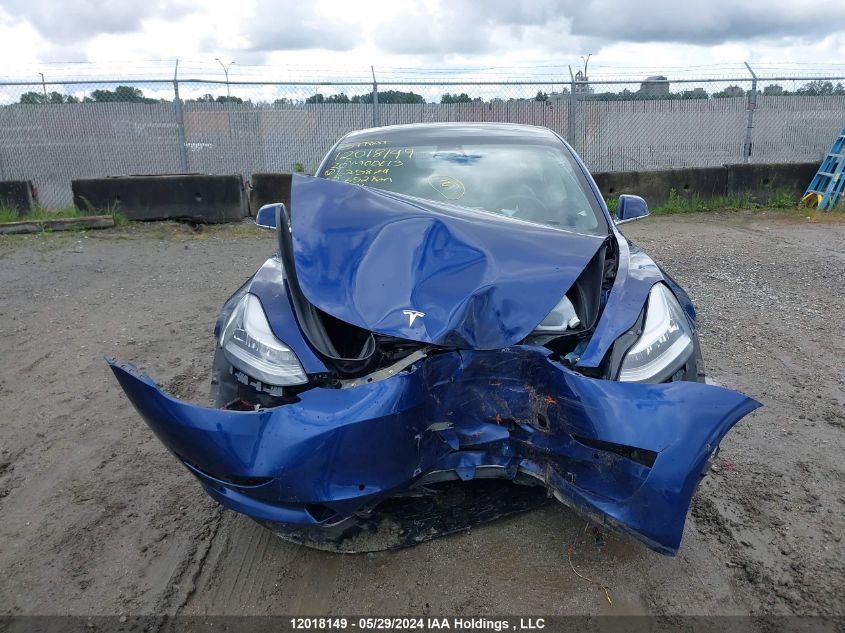 2020 Tesla Model 3 VIN: 5YJ3E1EA1LF625874 Lot: 12018149