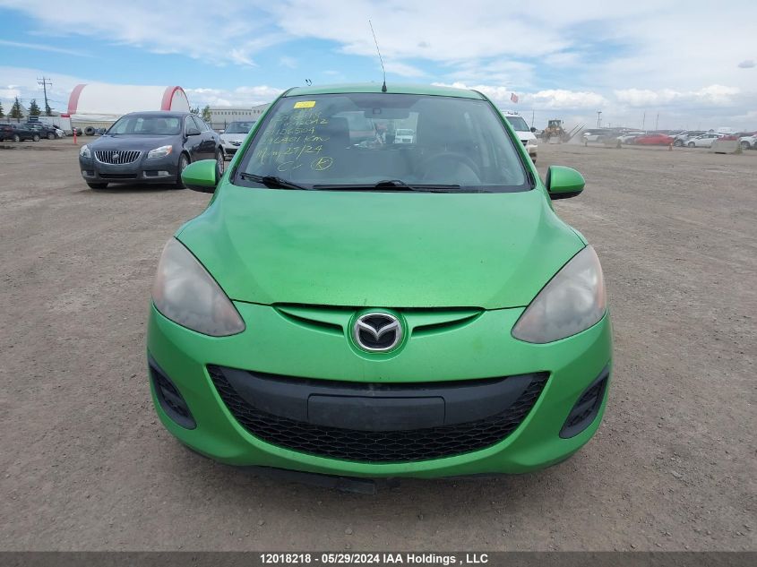 2011 Mazda Mazda2 VIN: JM1DE1HY0B0106504 Lot: 12018218