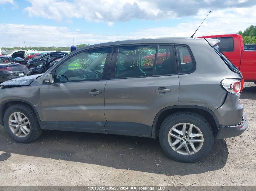 2011 Volkswagen Tiguan VIN: WVGBV7AX6BW540446 Lot: 12018232