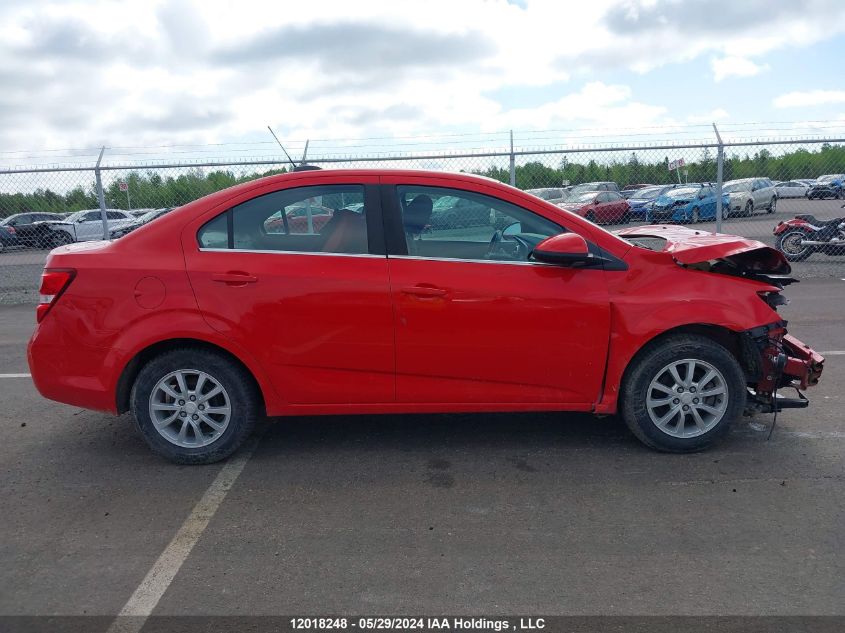 2018 Chevrolet Sonic Lt VIN: 1G1JD5SH0J4118643 Lot: 12018248