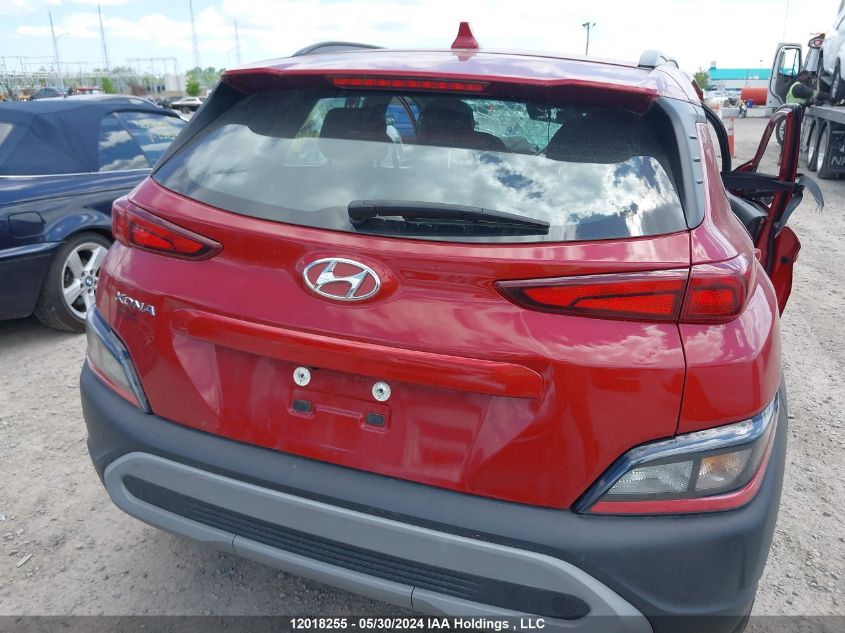 2022 Hyundai Kona VIN: KM8K22AB0NU916834 Lot: 12018255