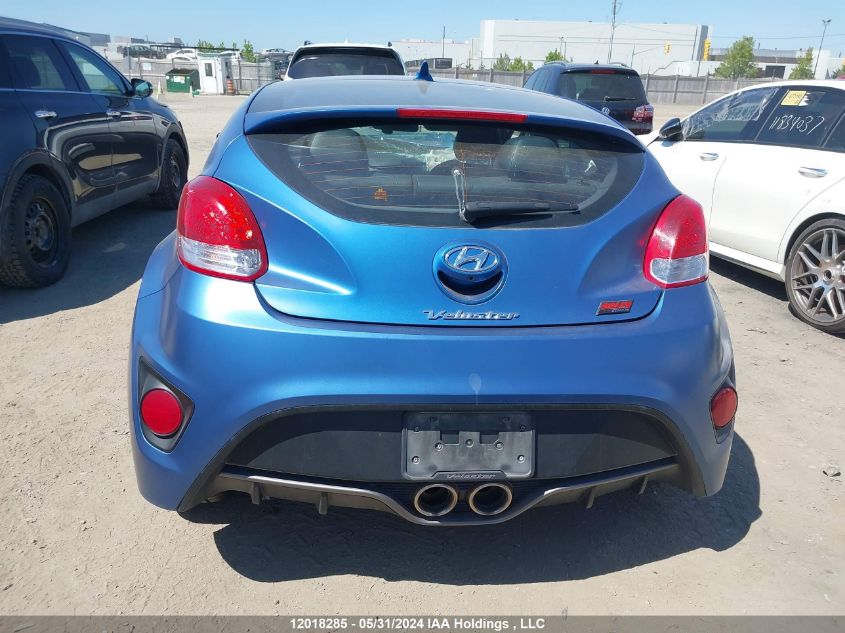 2016 Hyundai Veloster Rally VIN: KMHTC6AE6GU257955 Lot: 12018285