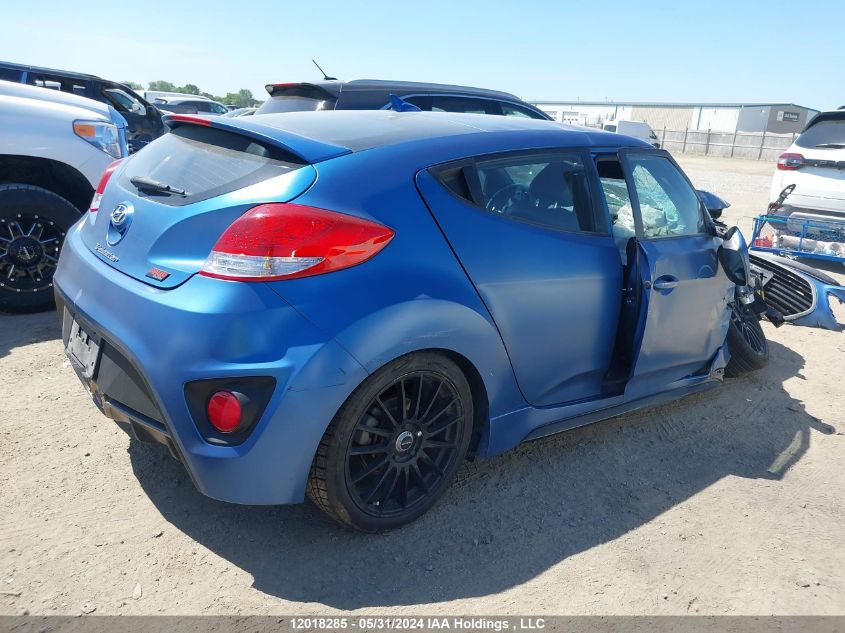 2016 Hyundai Veloster Rally VIN: KMHTC6AE6GU257955 Lot: 12018285