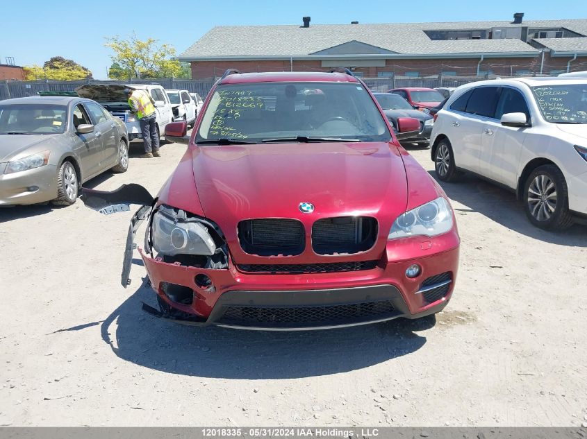 2013 BMW X5 3.5I VIN: 5UXZV4C56D0B12669 Lot: 12018335