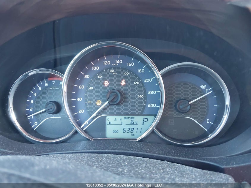 2014 Toyota Corolla L/Le/Le Pls/Prm/S/S Pls VIN: 2T1BURHE3EC115755 Lot: 12018352