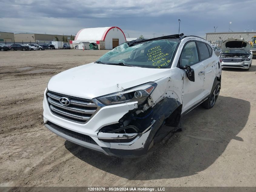 2018 Hyundai Tucson Limited/Sport And Eco/Se VIN: KM8J3CA25JU607983 Lot: 12018370