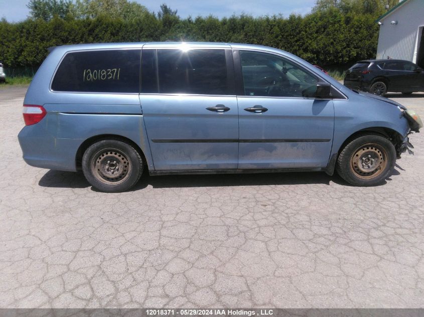 2007 Honda Odyssey VIN: 5FNRL38277B513828 Lot: 12018371