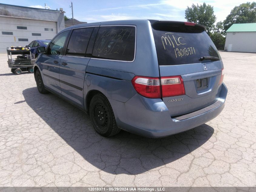 2007 Honda Odyssey VIN: 5FNRL38277B513828 Lot: 12018371