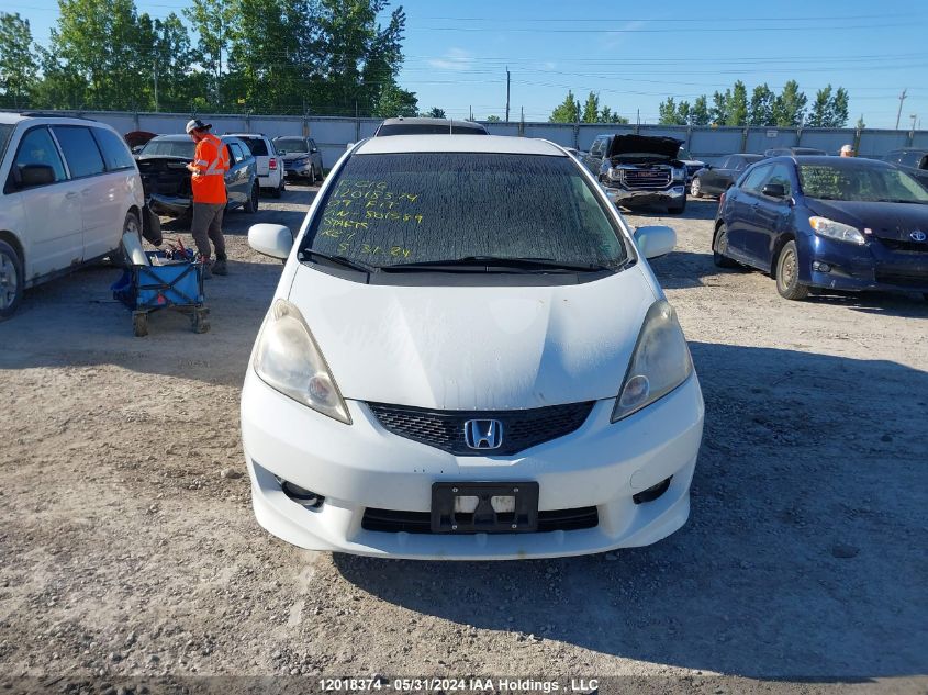 2009 Honda Fit Sport VIN: JHMGE888X9S801589 Lot: 12018374