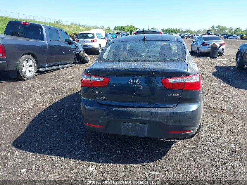 2012 Kia Rio Ex/Sx VIN: KNADN4A3XC6087231 Lot: 12018383