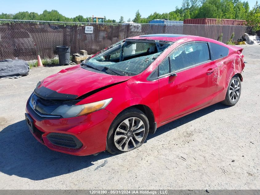 2015 Honda Civic VIN: 2HGFG3A59FH001333 Lot: 12018390