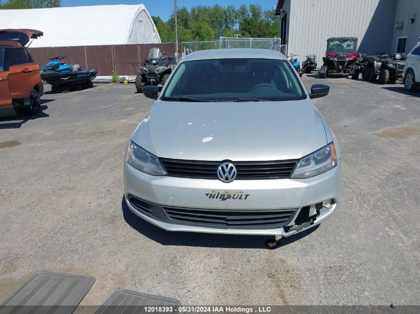 2012 Volkswagen Jetta S VIN: 3VW2K7AJ0CM326303 Lot: 12018393