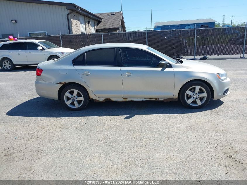 2012 Volkswagen Jetta S VIN: 3VW2K7AJ0CM326303 Lot: 12018393