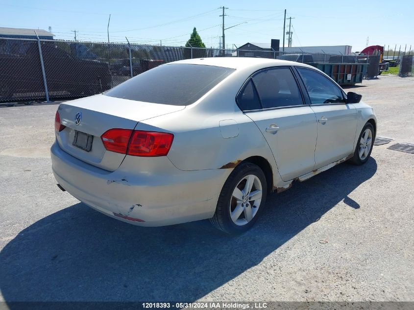 2012 Volkswagen Jetta S VIN: 3VW2K7AJ0CM326303 Lot: 12018393