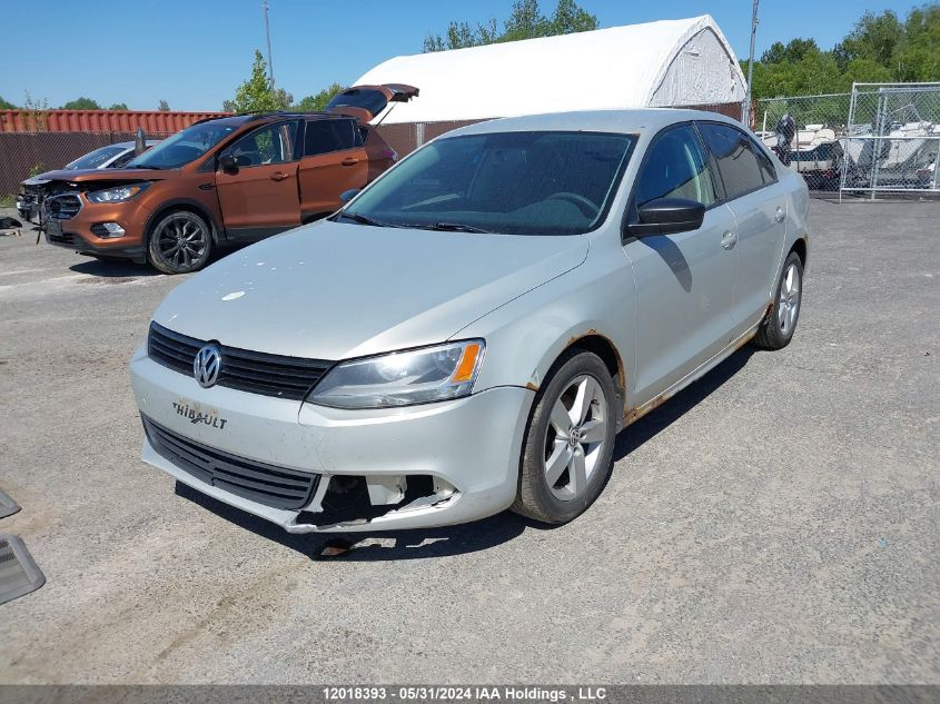 2012 Volkswagen Jetta S VIN: 3VW2K7AJ0CM326303 Lot: 12018393