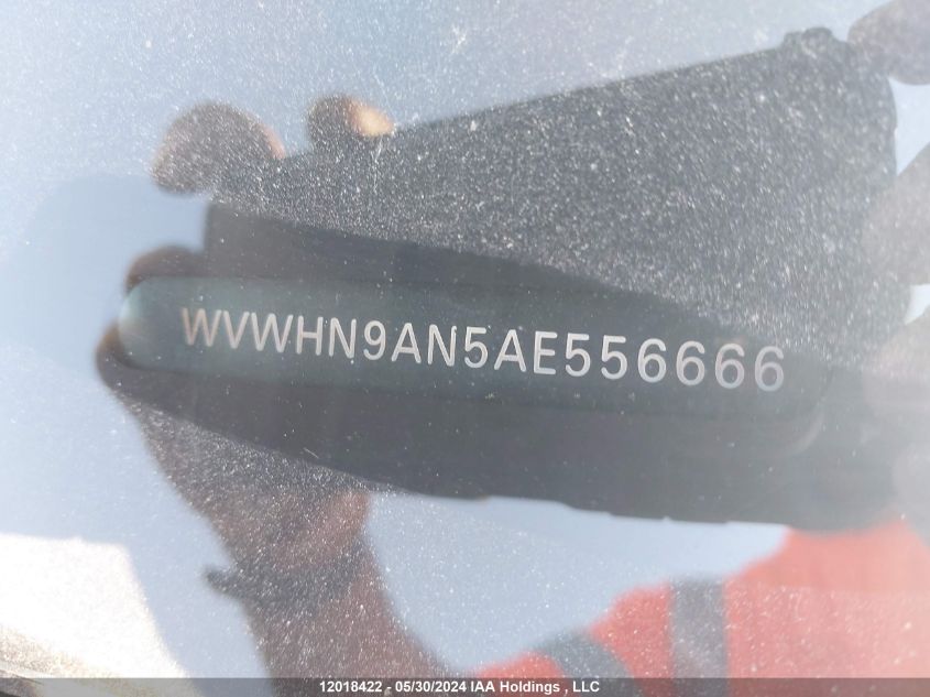 2010 Volkswagen Cc Luxury VIN: WVWHN9AN5AE556666 Lot: 12018422