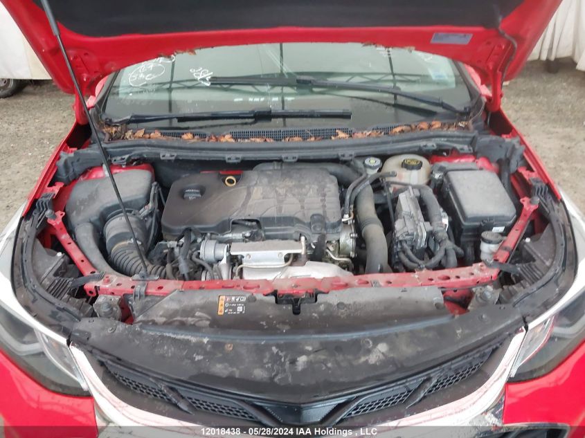 2019 Chevrolet Cruze Lt VIN: 3G1BE6SM9KS620041 Lot: 12018438