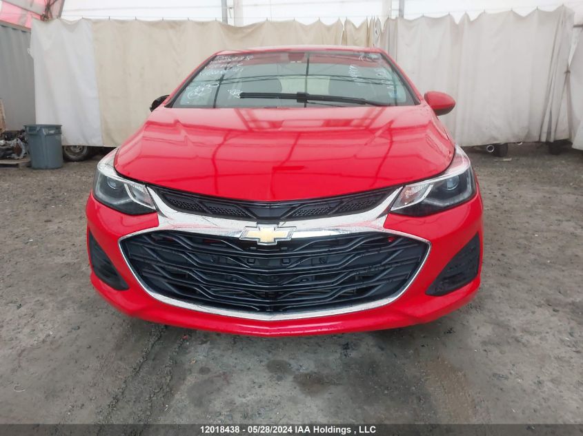 2019 Chevrolet Cruze Lt VIN: 3G1BE6SM9KS620041 Lot: 12018438