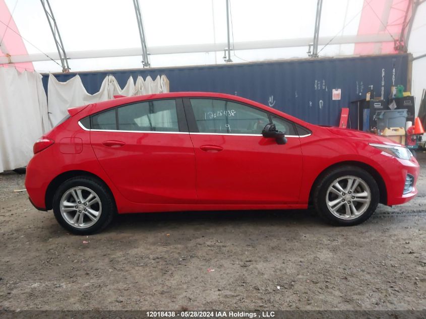 2019 Chevrolet Cruze Lt VIN: 3G1BE6SM9KS620041 Lot: 12018438