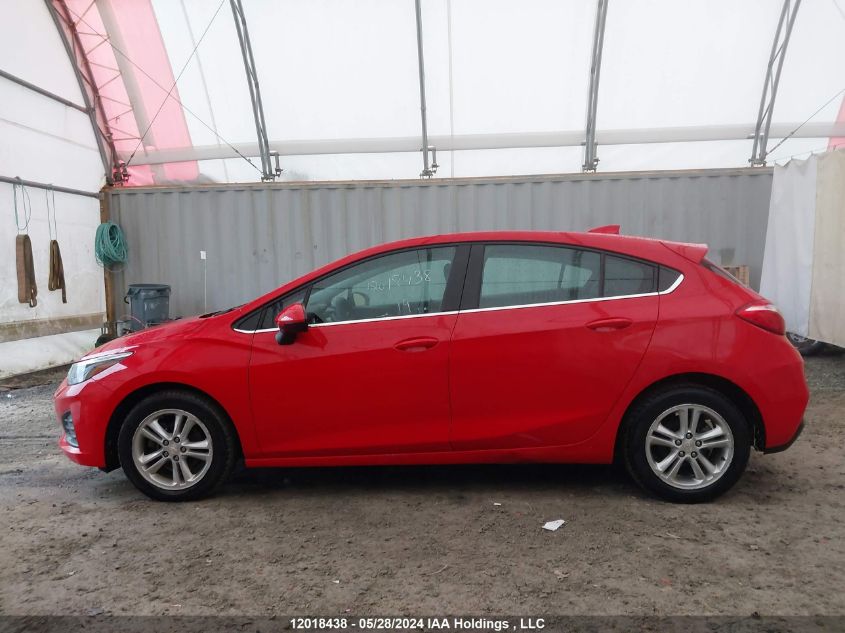 2019 Chevrolet Cruze Lt VIN: 3G1BE6SM9KS620041 Lot: 12018438