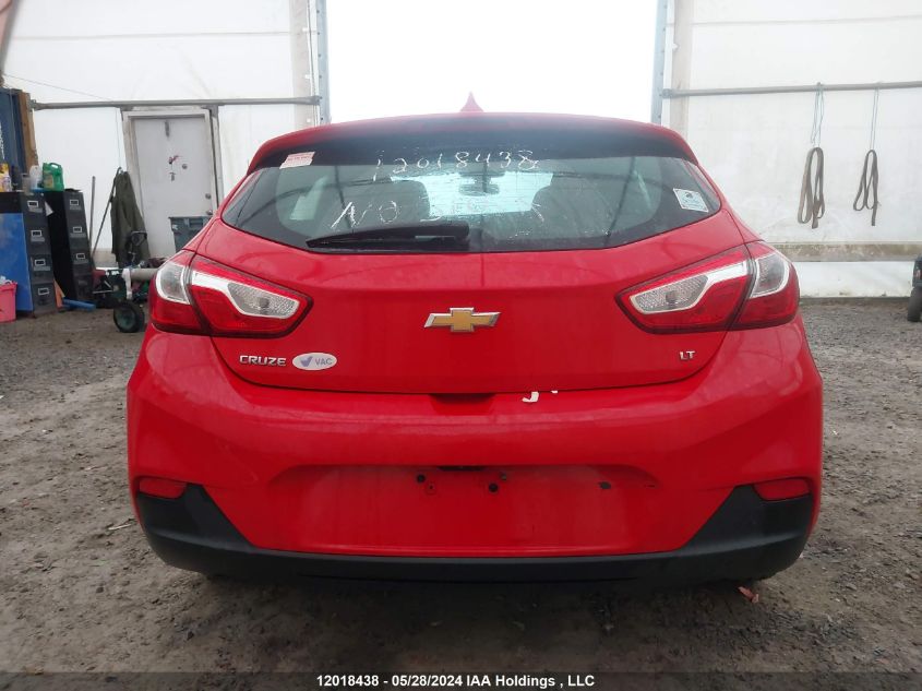 2019 Chevrolet Cruze Lt VIN: 3G1BE6SM9KS620041 Lot: 12018438