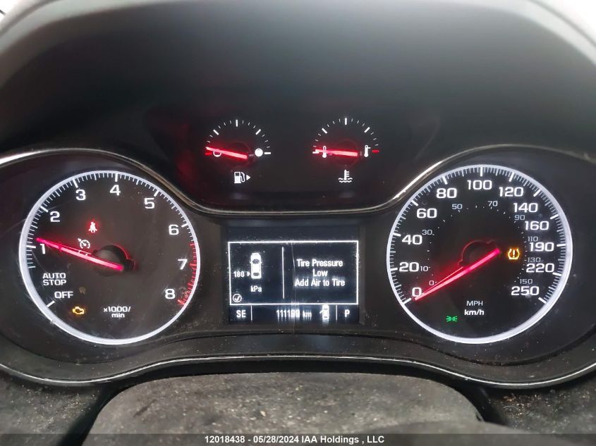 2019 Chevrolet Cruze Lt VIN: 3G1BE6SM9KS620041 Lot: 12018438