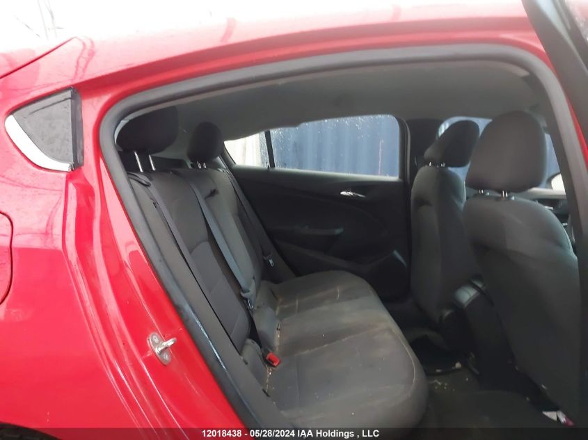 2019 Chevrolet Cruze Lt VIN: 3G1BE6SM9KS620041 Lot: 12018438