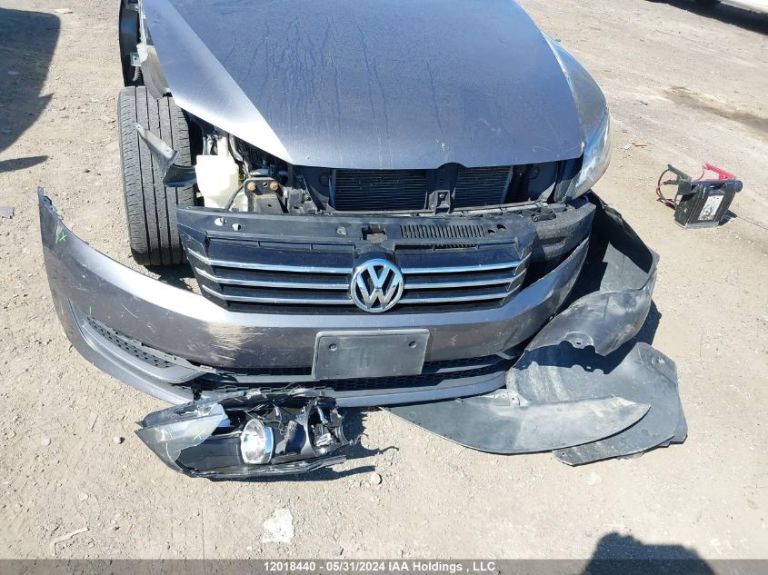 2012 Volkswagen Passat Se VIN: 1VWBH7A38CC058943 Lot: 12018440