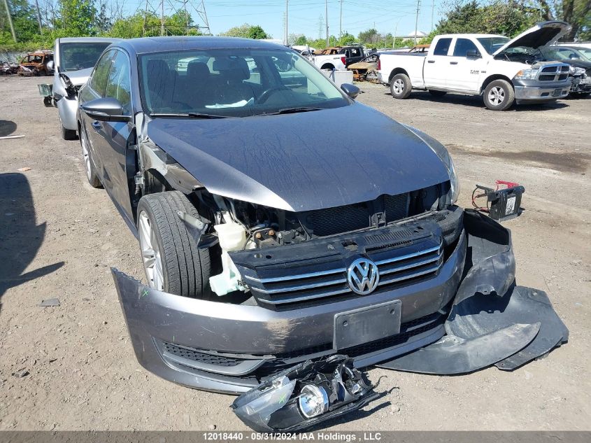 2012 Volkswagen Passat Se VIN: 1VWBH7A38CC058943 Lot: 12018440