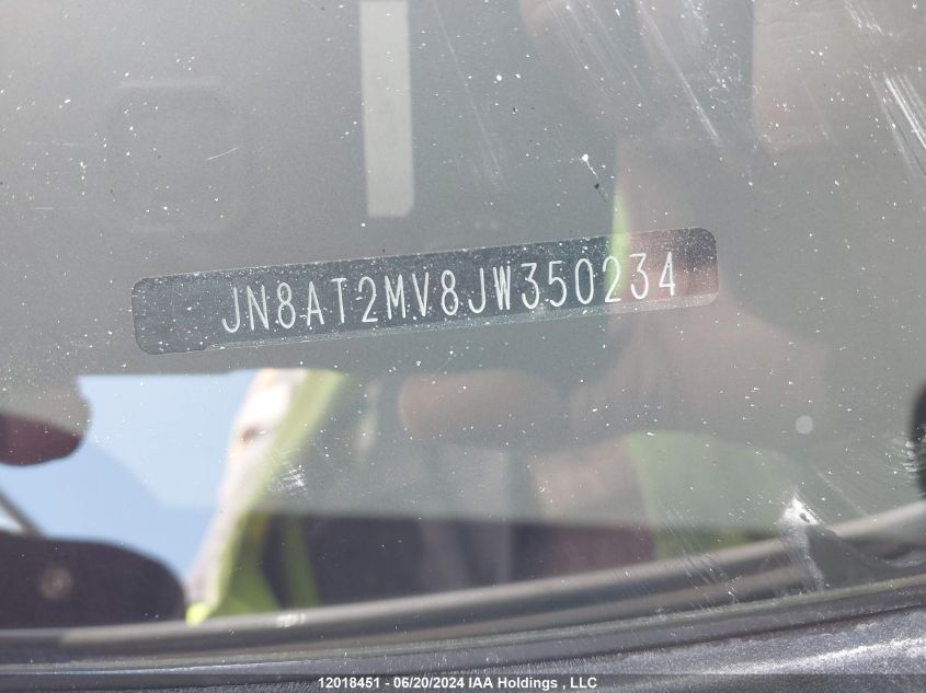2018 Nissan Rogue Sl VIN: JN8AT2MV8JW350234 Lot: 12018451