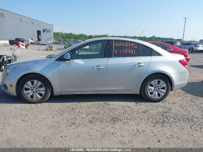 2015 Chevrolet Cruze Lt VIN: 1G1PC5SB8F7134491 Lot: 12018492