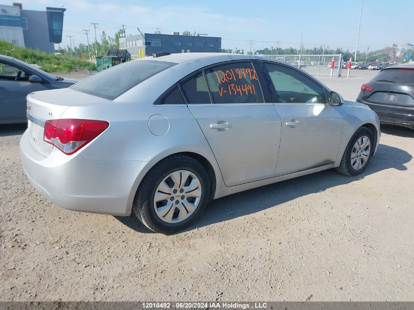 2015 Chevrolet Cruze Lt VIN: 1G1PC5SB8F7134491 Lot: 12018492