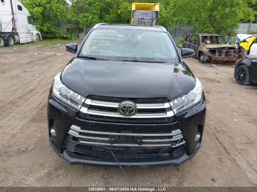 2017 Toyota Highlander Se/Xle VIN: 5TDJZRFH5HS450280 Lot: 12018501