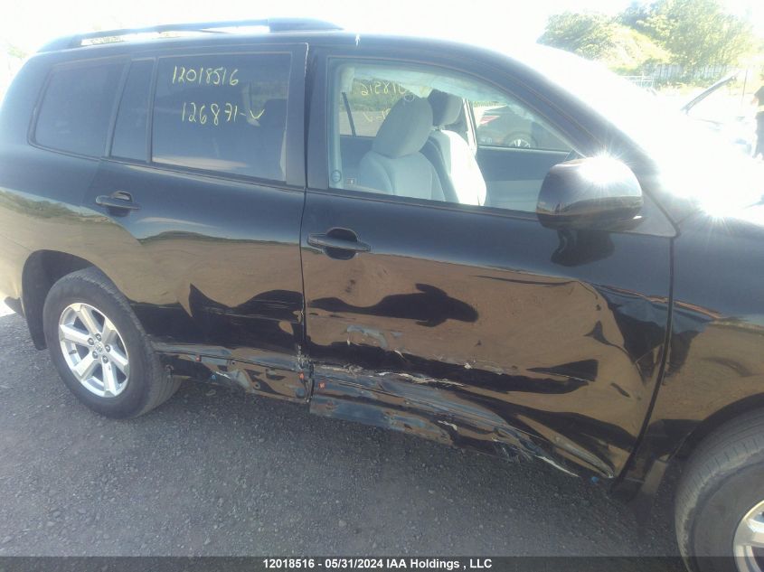 2009 Toyota Highlander V6 VIN: JTEES44A492126871 Lot: 12018516