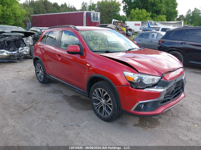 2017 Mitsubishi Rvr Se Limited/Gt VIN: JA4AJ4AW1HZ603987 Lot: 12018520