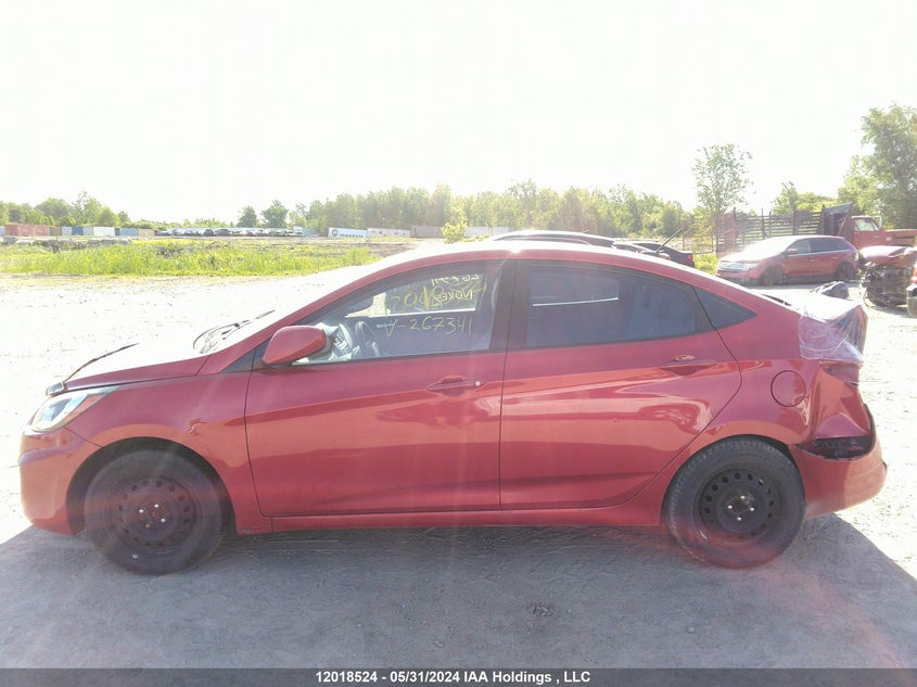 2012 Hyundai Accent Gls/Gs VIN: KMHCT4AE1CU267341 Lot: 12018524