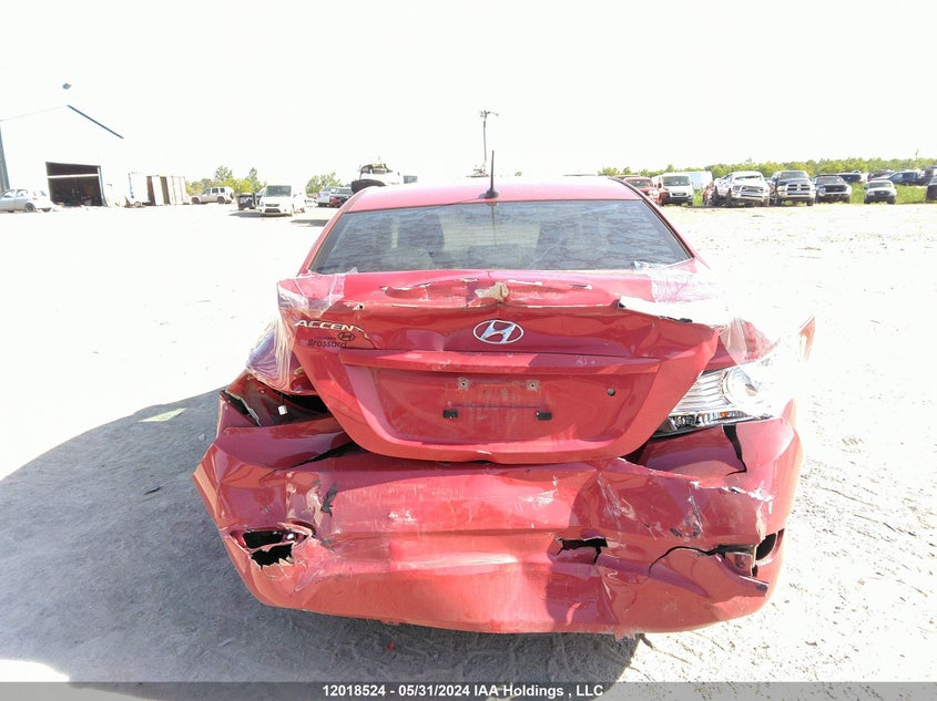 2012 Hyundai Accent Gls/Gs VIN: KMHCT4AE1CU267341 Lot: 12018524